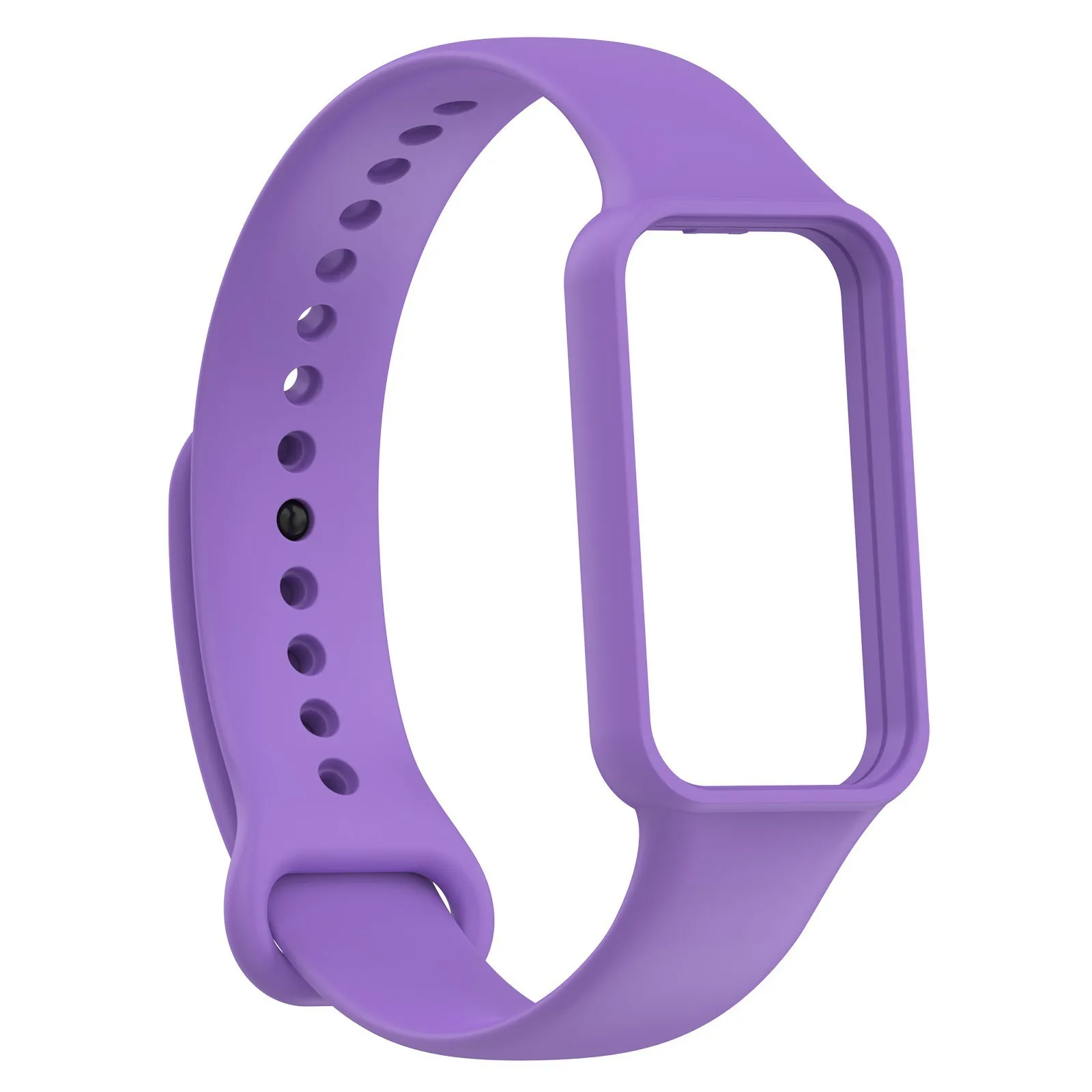 Silikon klokkerem til huami amazfit band 7 smartklokkerem armbånd soprt armbånd til amazfit band 7 remspenne: Sølvhvit