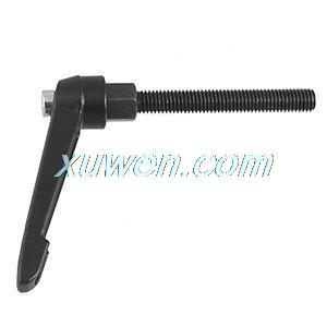 1pcs Built in Spring 60 x 8mm Threaded Adjustable Handle Blkfor industrial machine