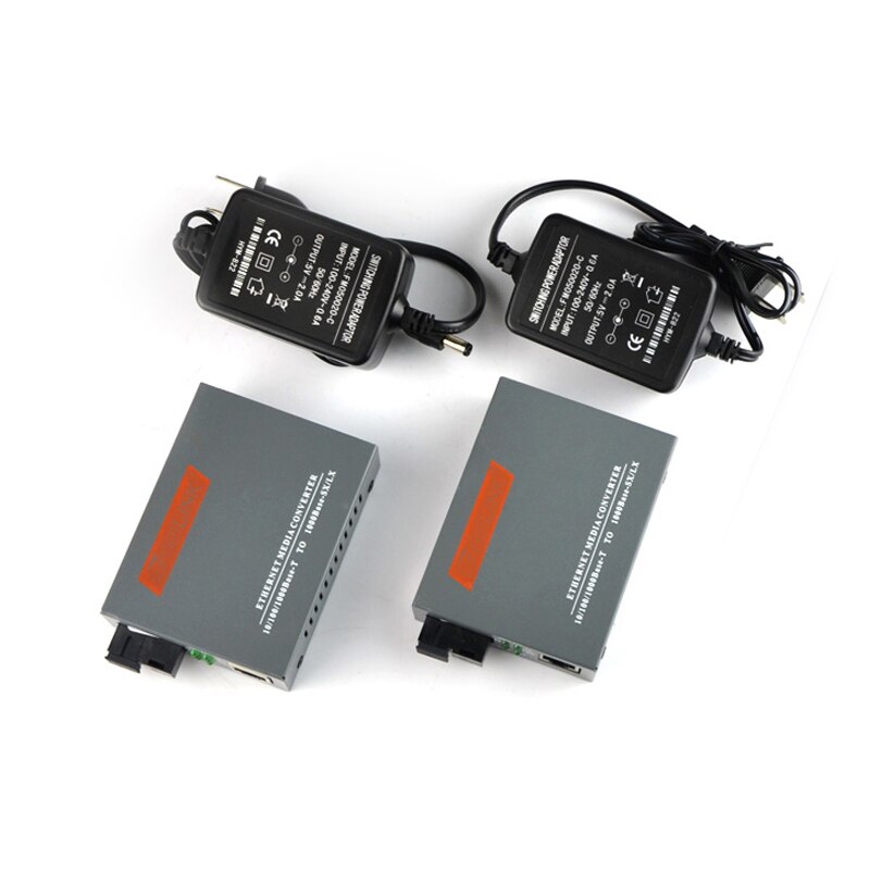 HTB-GS-03 Optische Fiber Media Converter Sc 1000M Singlemode Enkele Vezel Transceiver Single Fiber Converter 5Km