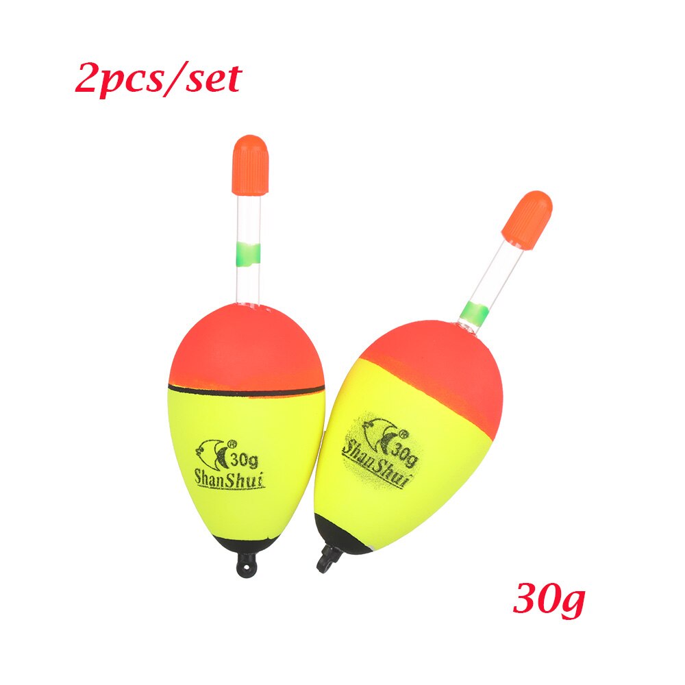 2pcs/set Luminous Floating Floats 5g/8g/10g/15g/20g/30g/40g/50g/60g/70g/80g Sea Rock Fishing Striking Hard Tail Belly Floats: 30g