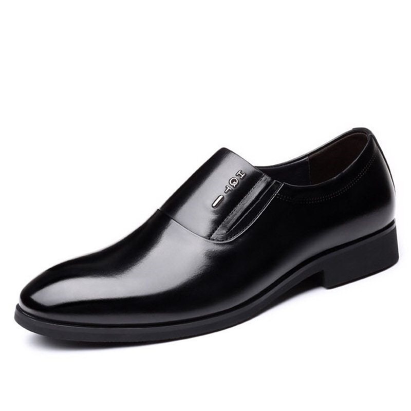 Zapatos de vestir de negocios clásicos para hombre, calzado de boda Formal a la , Oxford, para oficina, color negro, verano