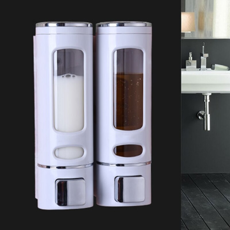 2 Patterns Hanging Wall Mount Liquid Soap Dispenser Hand Press Single/Double Washing lotion Shampoo Container For Bathroom
