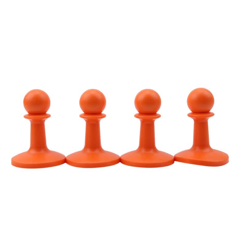 4 stk / sæt lynfast hætte camping teltstænger forteltstang support bar anti-torden beskyttelse dækning hat: Orange