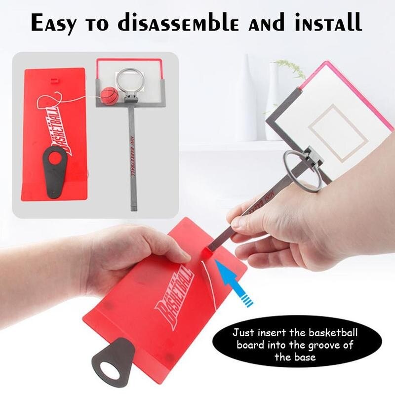 Foldable Mini Basketball Game Table Office Desktop game Toys Birthday Table Relief Basketball Training Basketball Stre H0L8
