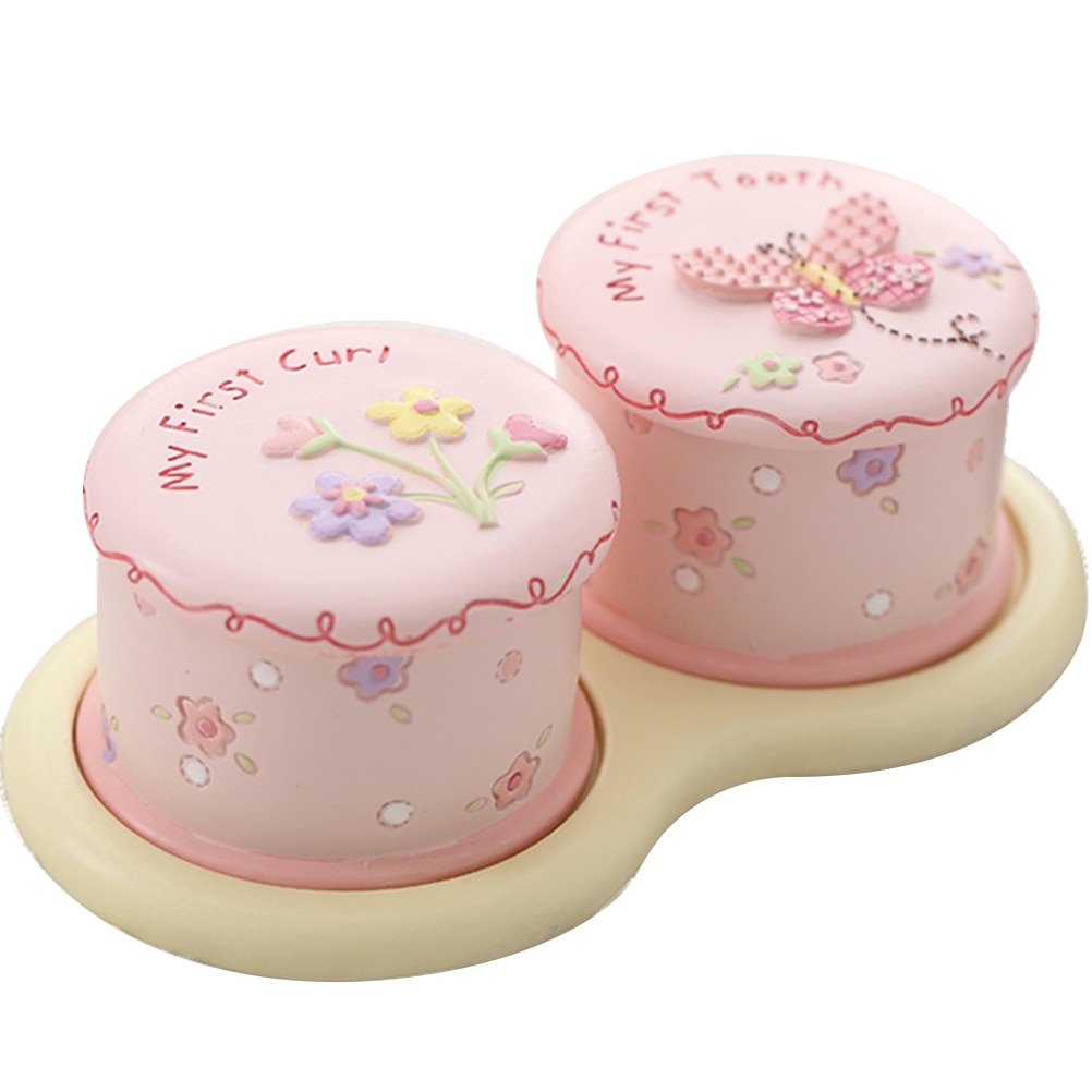 Cute Child Tooth Box Baby First Tooth And Curl Keepsake Boxes Kids Teeth Fairy Holder For Boy Or Girl Save Keepsake Souvenir