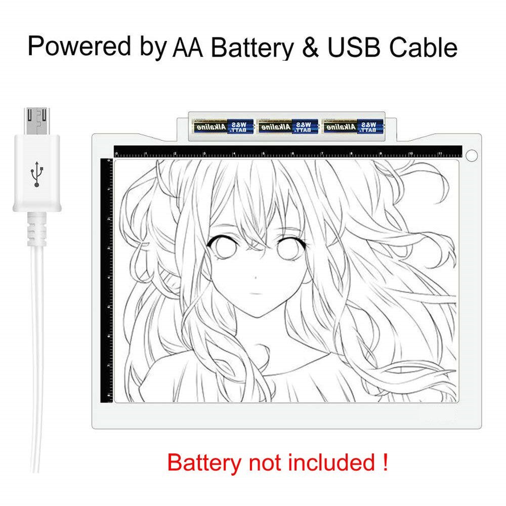 Elice A4-19 Wireless LED Light Pad Tracing Light Box Battery Powered