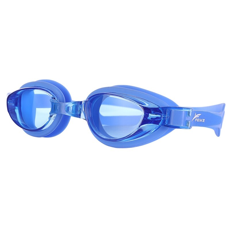 Mannen Vrouwen Sport Professionele Anti Fog Uv Bescherming Diver Zwembril Coating Waterdichte Verstelbare Zwemmen Bril: Blauw