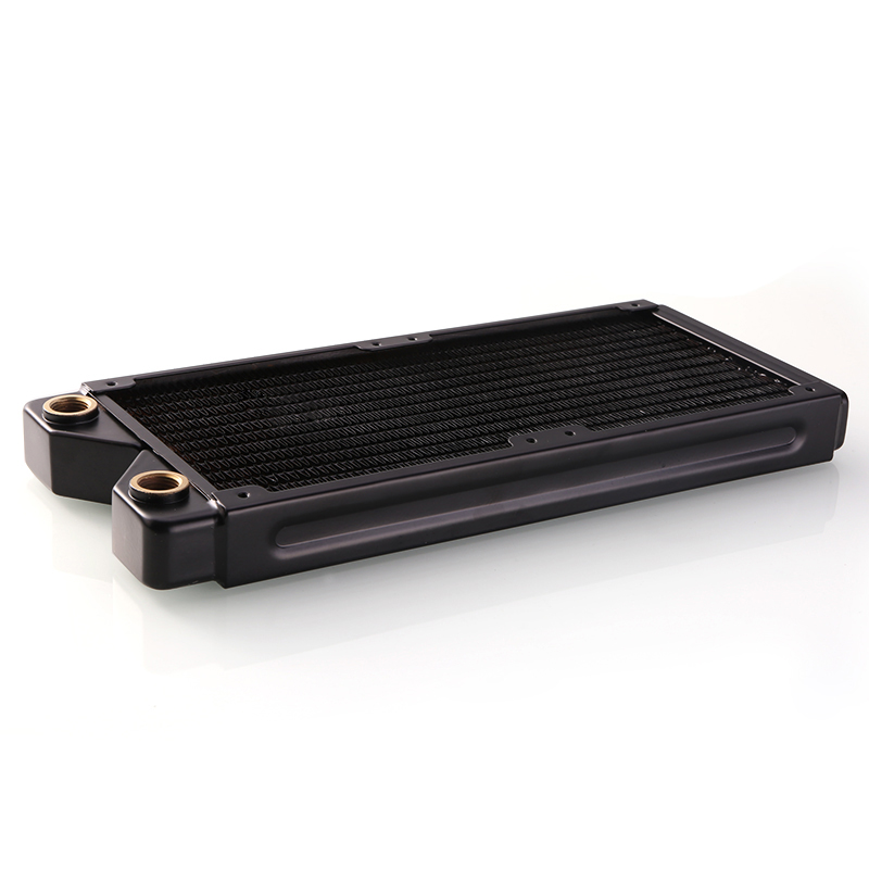 FormulaMod Fm-cora-bk, 120/240/360/480mm radiateurs à une rangée de cuivre noir, épaisseur 29mm, adapté aux ventilateurs 120*120mm: 240