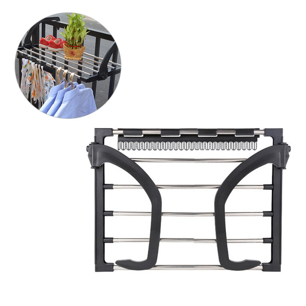 Vouwen Handdoek Droogrek Rvs Drogen Schoenenrek Kleren Opknoping Rekken Balkon Drogen Schoenenrek Voor Woonaccessoires
