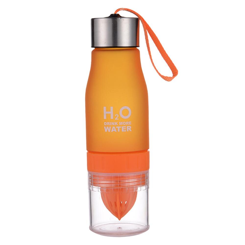 Exprimidor Manual portátil de frutas, Mini taza para hacer zumo de verduras, botella para beber agua, saludable: Orange
