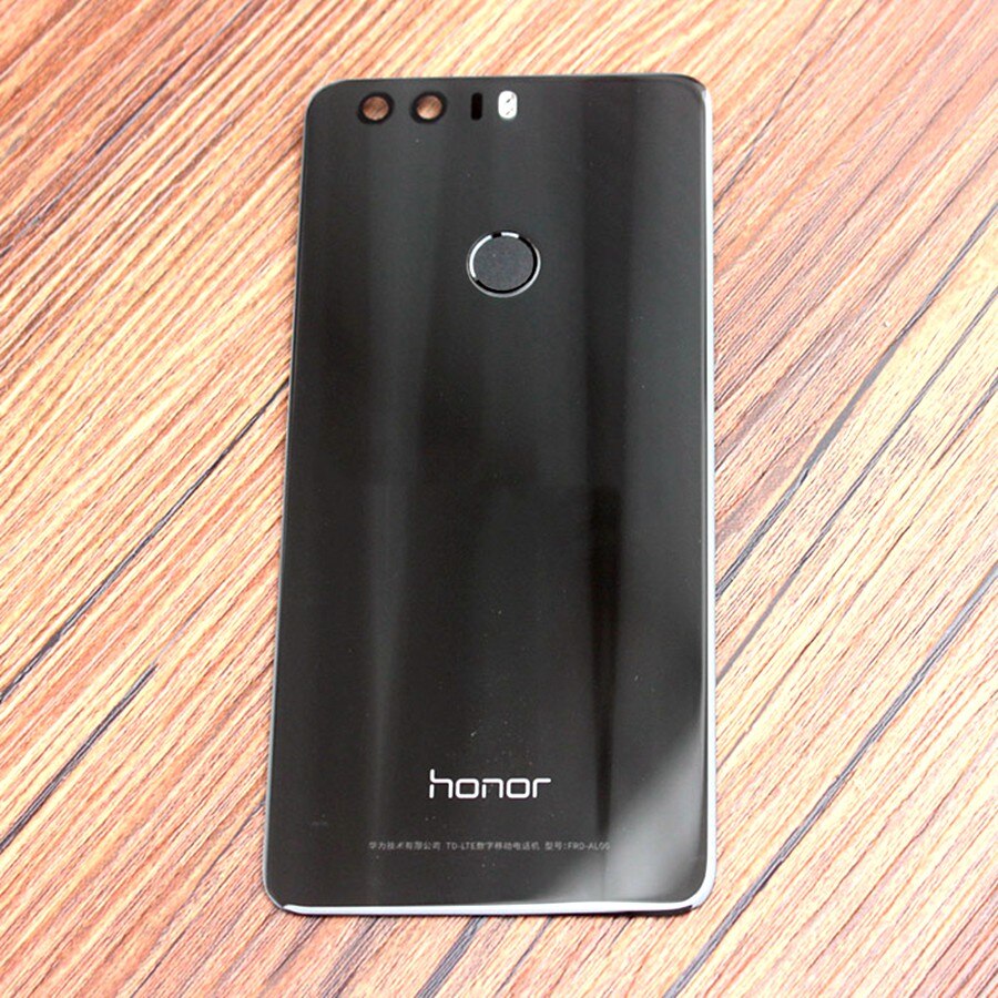 Für Huawei Honor 8 Batterie Abdeckung Zurück Glas Panel Hinten Tür Gehäuse Fall Für Honor 8 Lite Batterie Abdeckung + fingerPrint Taste