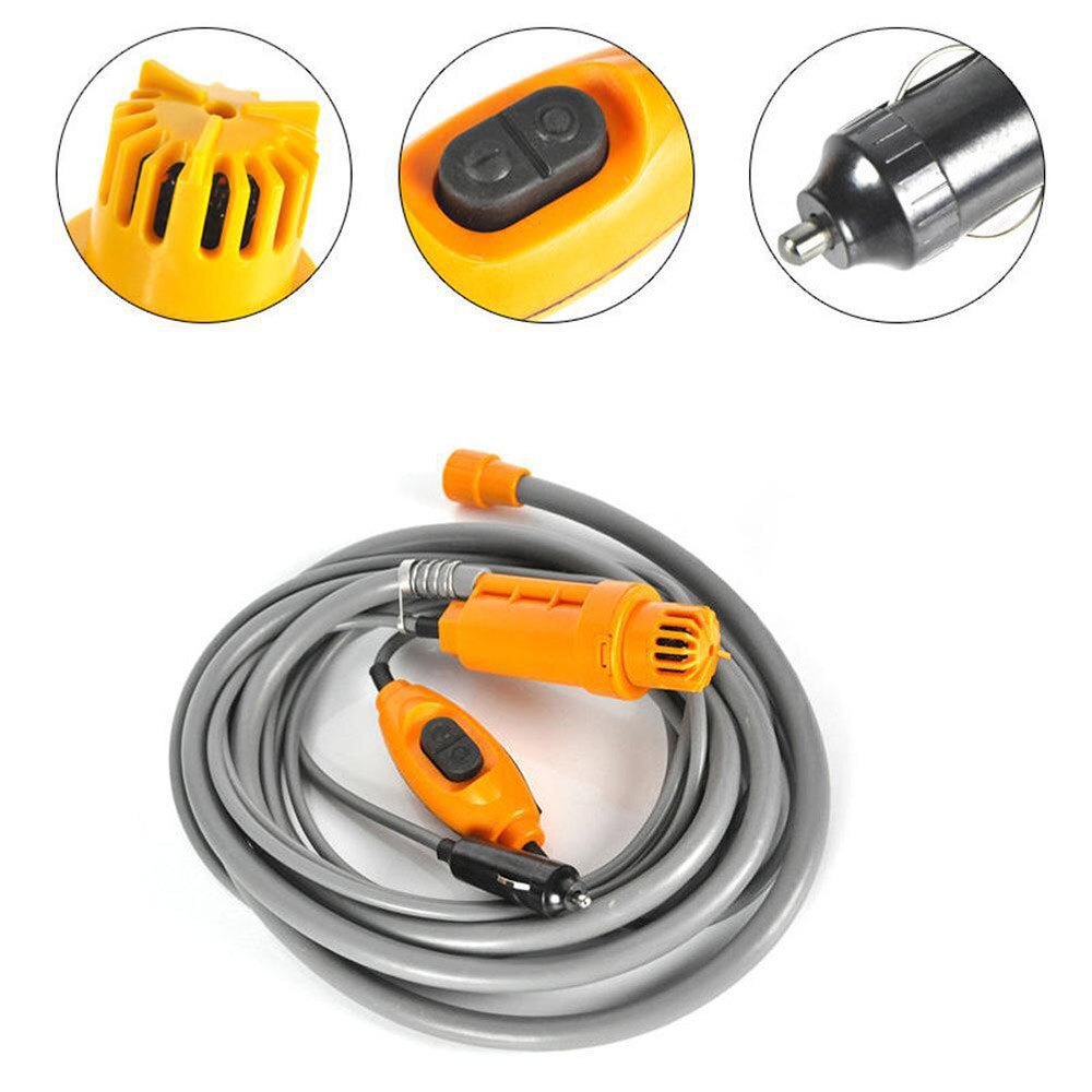 Sigarettenaansteker Douche Kit Camper Trailer Draagbare 12V Outdoor Douche Camping Douche Automotive Outdoor Douche Set Accessoires