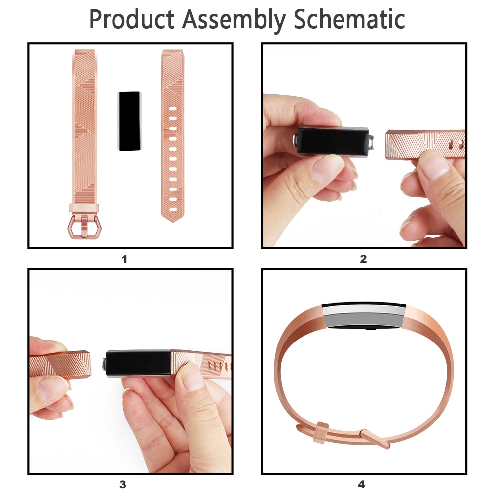 Correa ajustable de silicona suave de para Fitbit Alta HR, pulsera deportiva, Fibit Alta HR