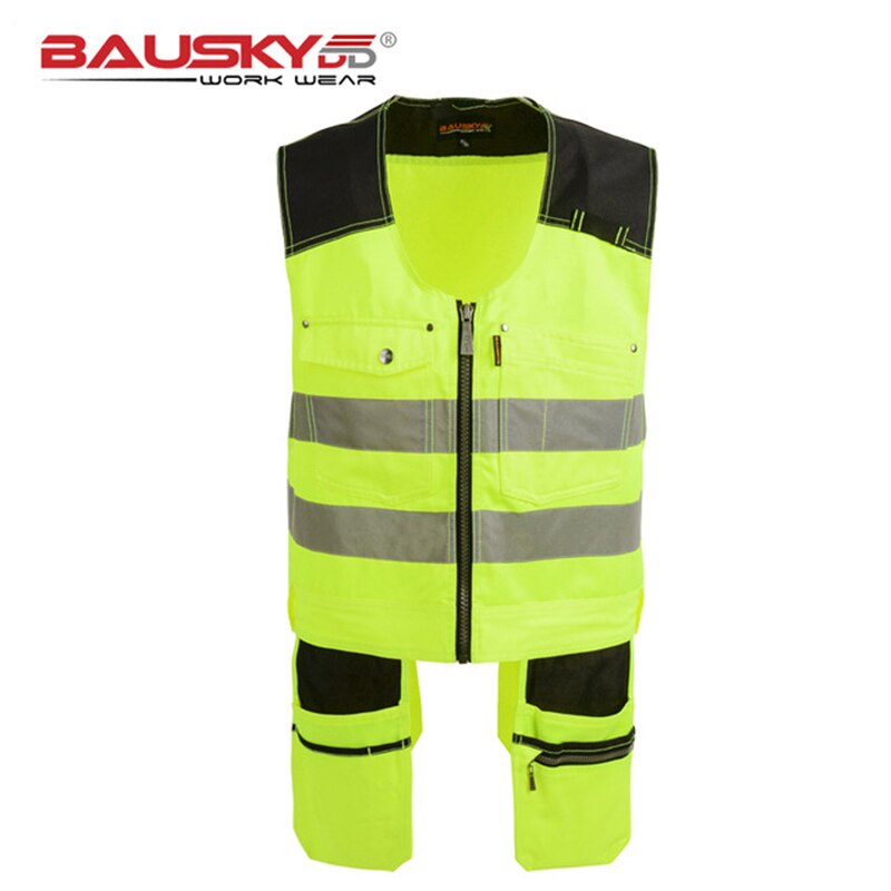 Bauskydd Werkzeug Multi Taschen T/C Köper Multifunktions Getriebe Herren draussen Mechaniker Sicherheit Arbeitskleidung Westen Multi-funktionale weste