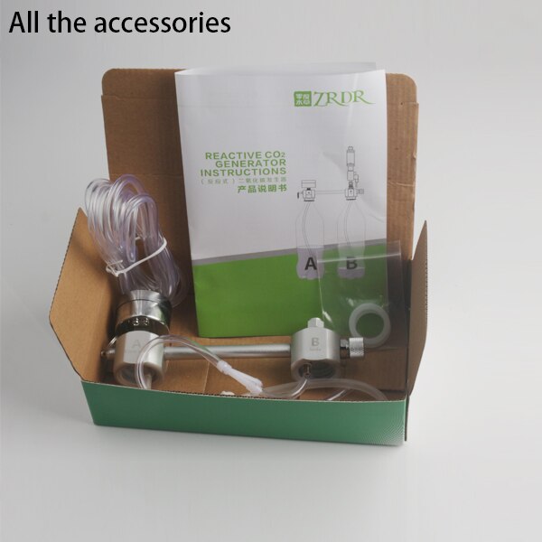 Aquarium DIY CO2 Generator Systeem Met Druk Luchtstroom Aanpassing Water Plant Fish Aquarium Co2 Klep Diffuser