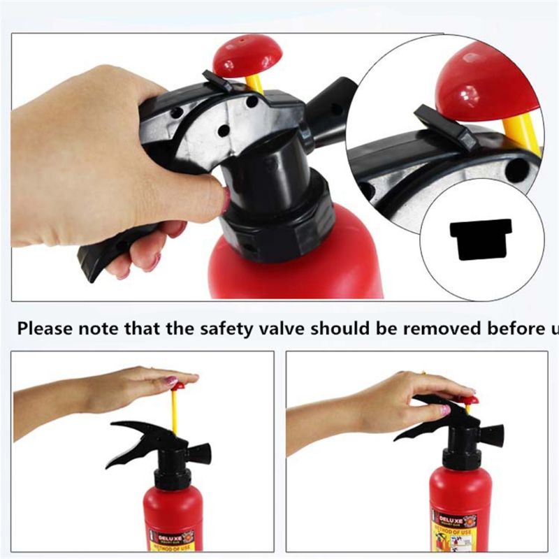 Big Fire Extinguisher Water Gun Toy Fireman Cosplay For Kids Toys Outdoor Summer Beach Toy