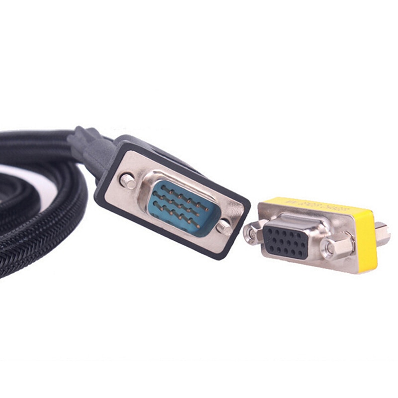 MINI Gender Changer adapter Com D-Sub to Male Female VGA plug connector 15pin