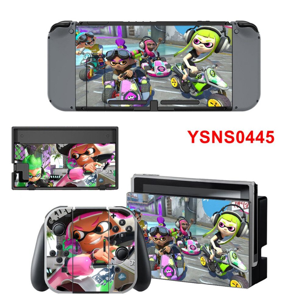 Splatoon 2 Aufkleber Nintend Schalter Haut NS Konsole Controller Vinyl Skins Decals Aufkleber Spiel Abdeckung Für NS