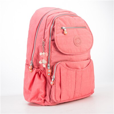 TEGAOTE gran escuela Mochila para chicas adolescentes de gran capacidad Mochila mujeres Mochila de Nylon de de viaje portátil Mochila: watermelon red / 33CMX16CMX47CM1374