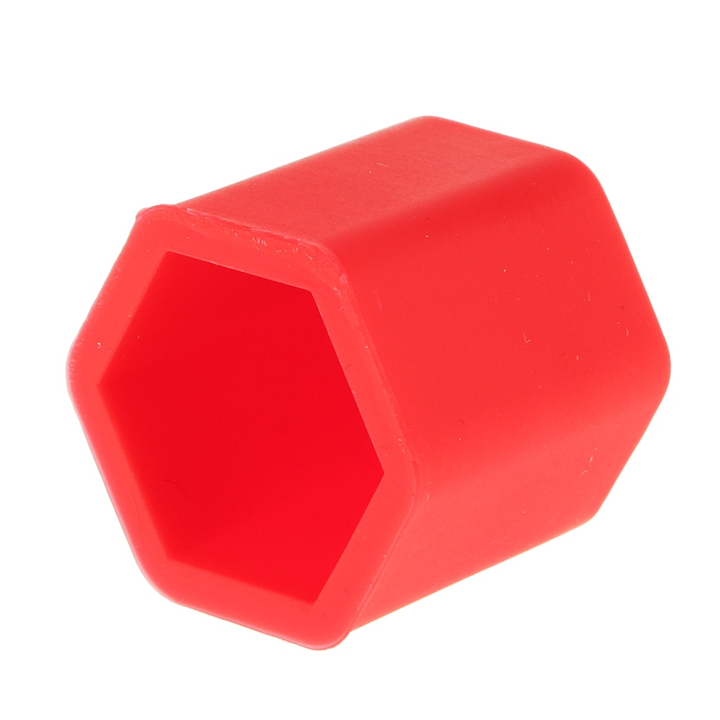 Pack  of 20 bilhjul däck skruv skydd bult bagagerumsskydd mutter lock klack 17mm röd
