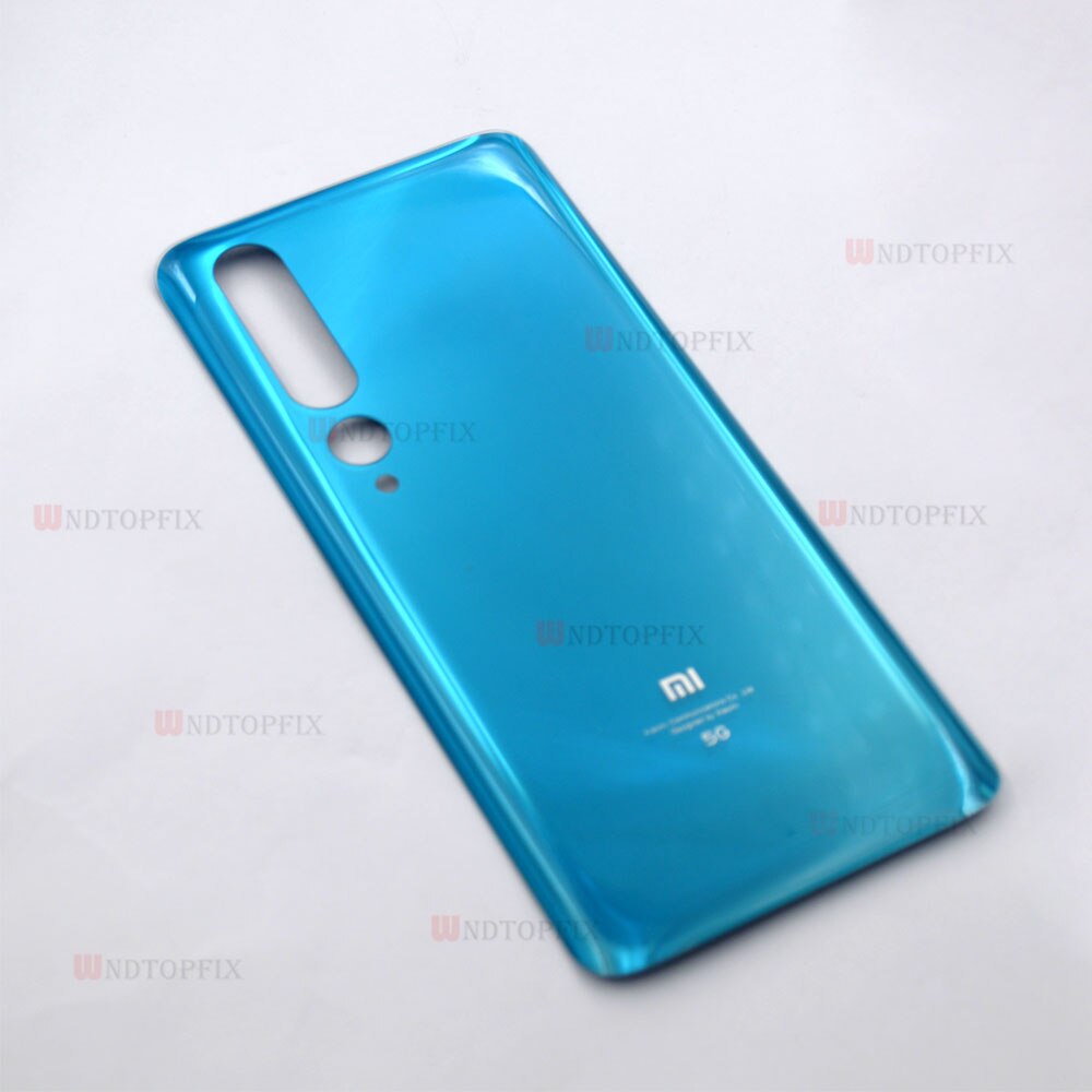 Voor Xiaomo Mi 10 5G Battery Cover Terug Glas Panel Achterklep Case Voor Xiaomi Mi 10 Batterij cover Back Cover Met Lijm