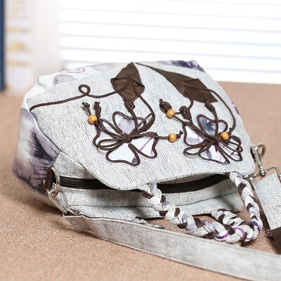 nationalen string appliques frauen einkaufen handtaschen! nizza drucke dame kleine schulter & handtaschen Alle-spiel Original leinwand tasche