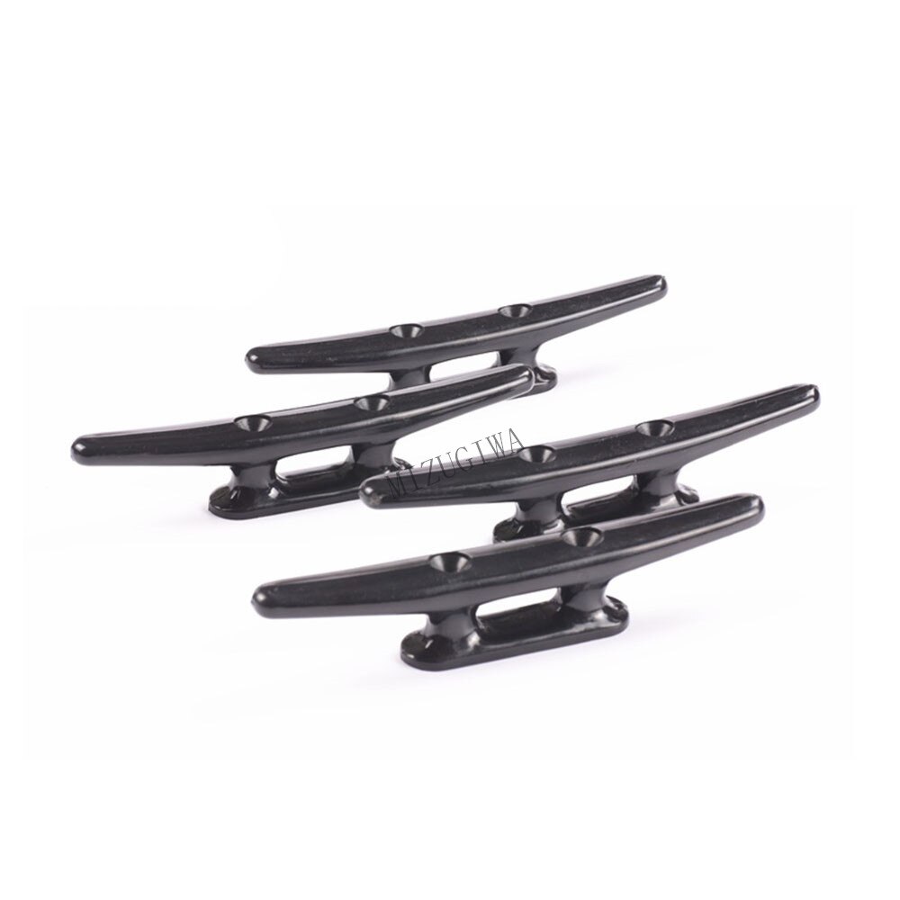 Nylon Cleat 4" , 6-1/2" Marine Dock Hollow Anchor Flat Top 2 Hole Open Base Boat Cleat Mount Kayak Canoe Deck Boat Rope Taquet