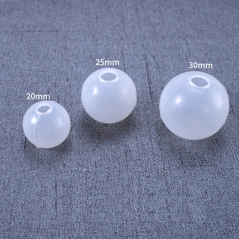 3d 20/25/30mm kugler kugle silikone form rund klar form til uv harpiks epoxy harpiks håndværk forsyninger epoxy harpiks blød form