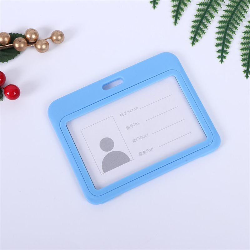 Goedkope Transparant Geloofsbrief Badge Houder Lanyard Voor Zakelijke Bijeenkomst Bezoek Hangen Pass Tag Id-kaart Candy Kleur Protector Case: Dark Purple