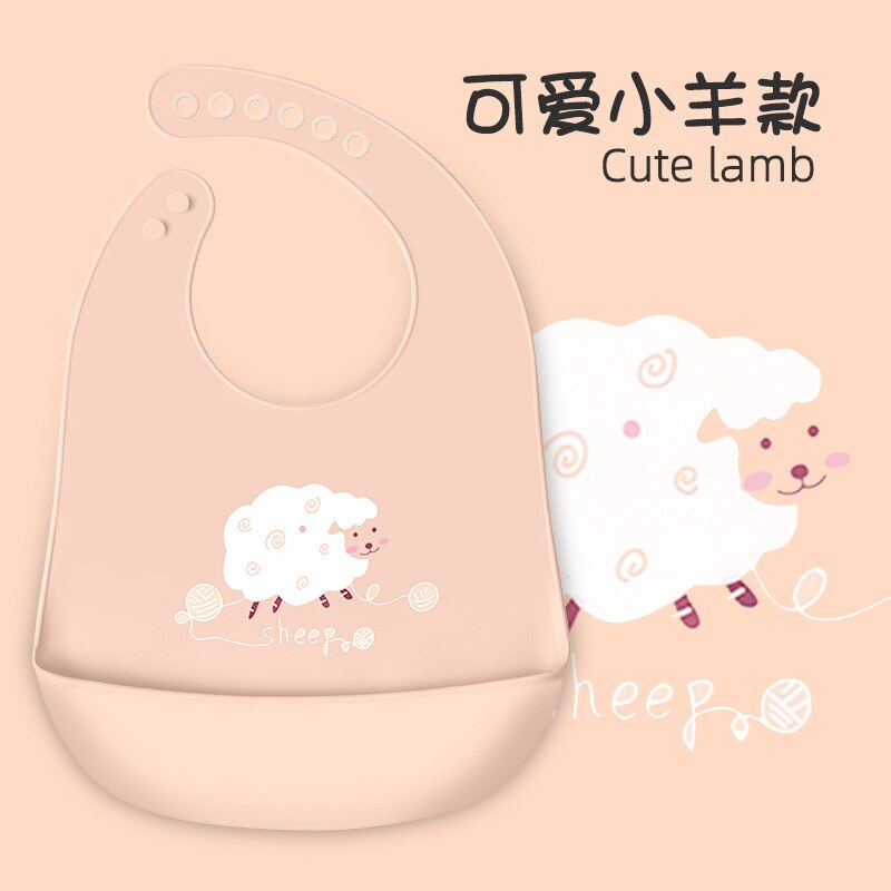 Silicon Baby Bib Waterproof Infant Bibs Newborn Feeding Cloth Toddle Boys Girls Adjustable Different Styles of Bibs: 1