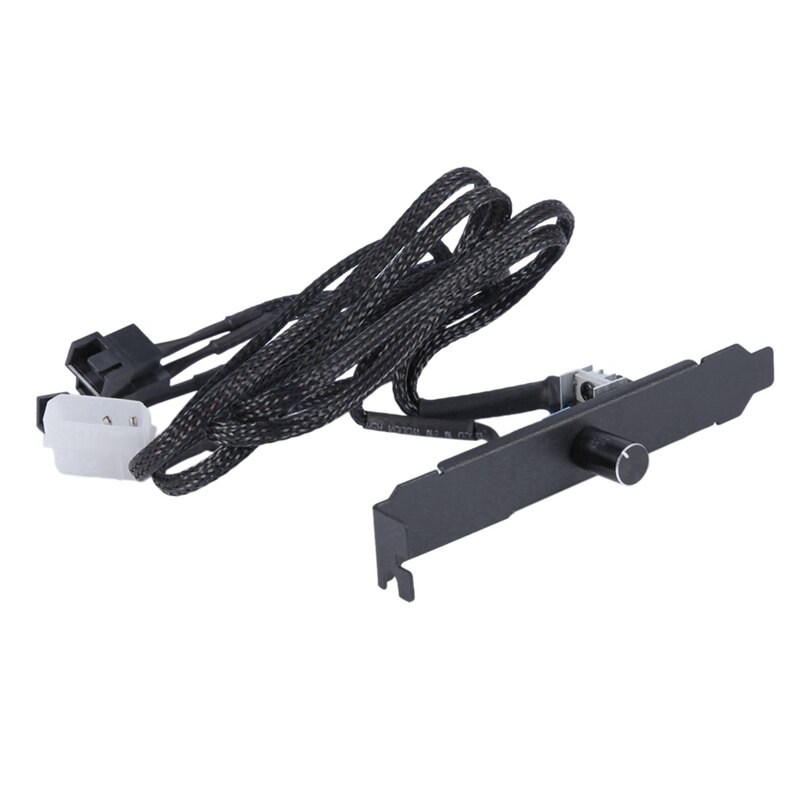 1 Pcs Computer Chassis Baffle Pci Beetje Fan Speed Regulator Hub & 1 Pcs Pc Fan Hub 4 Knop Cooling fan Speed Controller