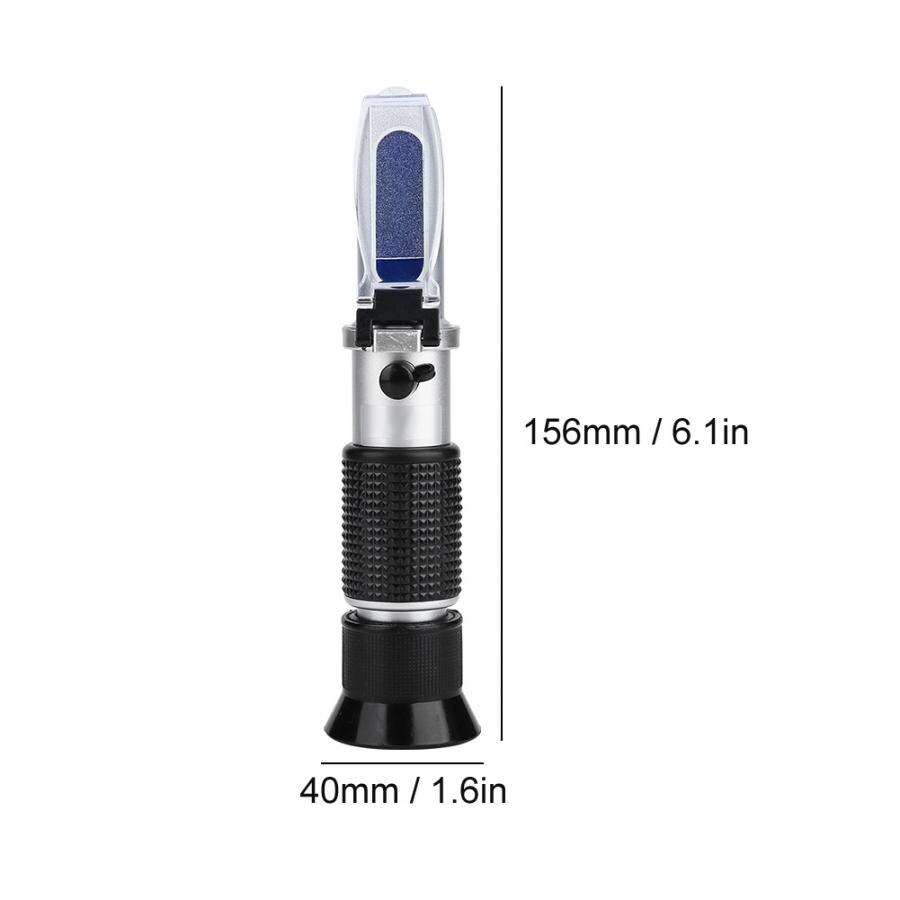 Battery Refractometer Handheld Automotive Engine Battery Antifreeze Refractometer Glycol Antifreeze Tester Alcohol Refractometer