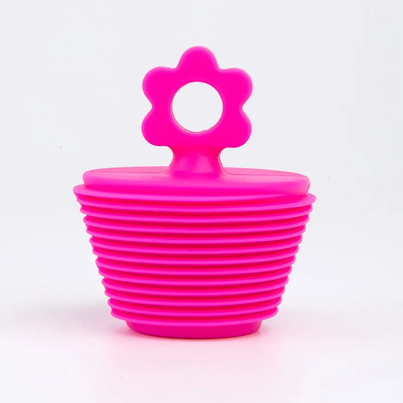 Dusch badkar handfat plugg överfyllning avloppsskydd avloppsplugg badplugg silikon badkarsplugg avloppsplugg badkarsplugg universal: Vinröd