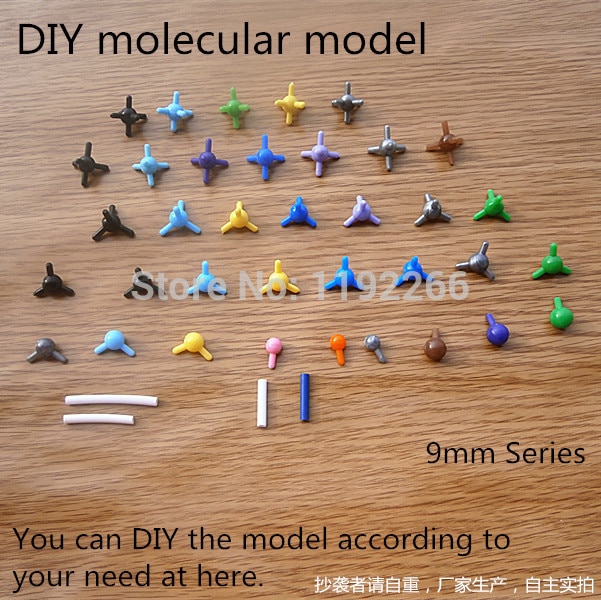 DIY Chemical molecular Crystal structure model 9mm Series mini style for Chemistry teaching