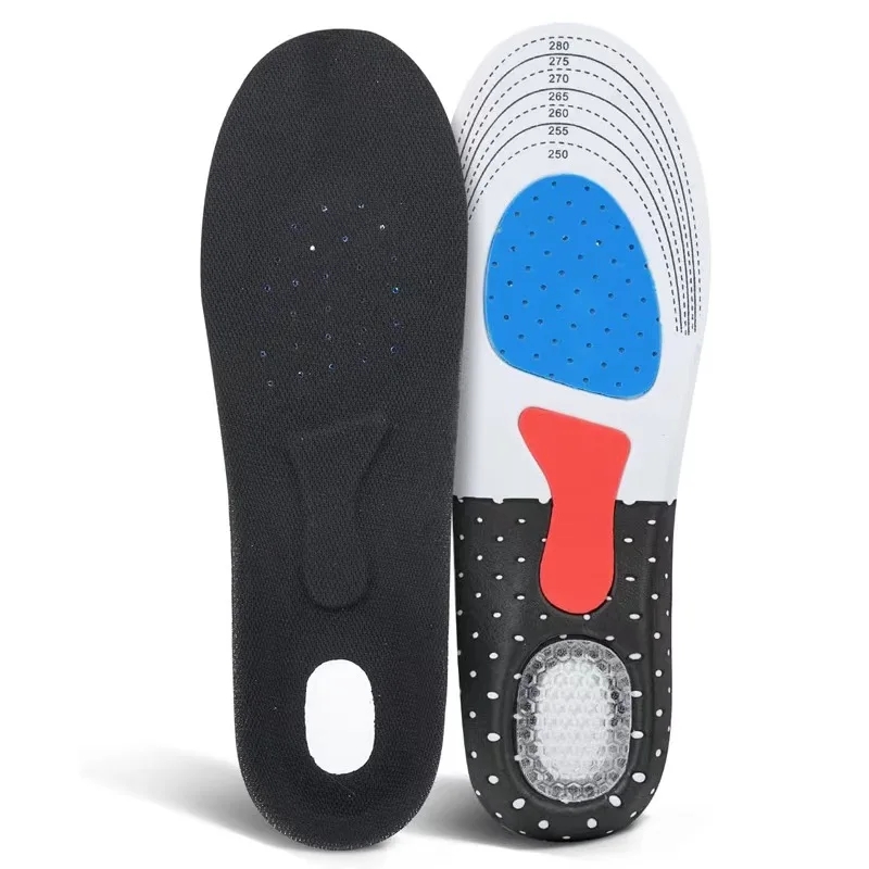 Plantillas ortopédicas para hombre y mujer, plantilla de Gel con cojín de espuma viscoelástica, almohadillas de soporte para arco de silicona, almohadilla para calzado deportivo, inserto suave para correr: 0