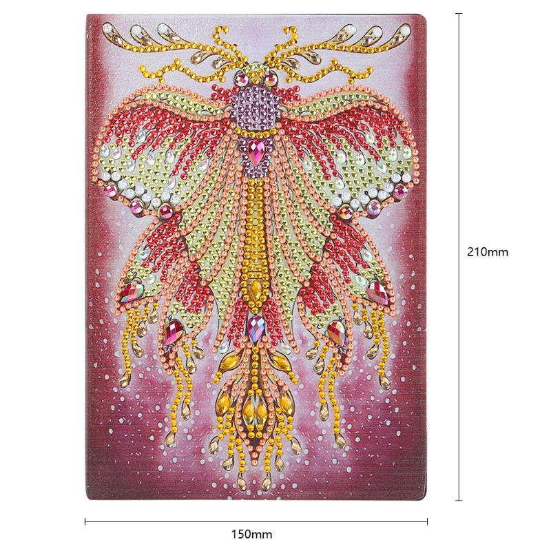 50 Pages A5 Drawing Notebook Craft DIY Special Shaped Diamond Painting Especially Delicate Violin: T