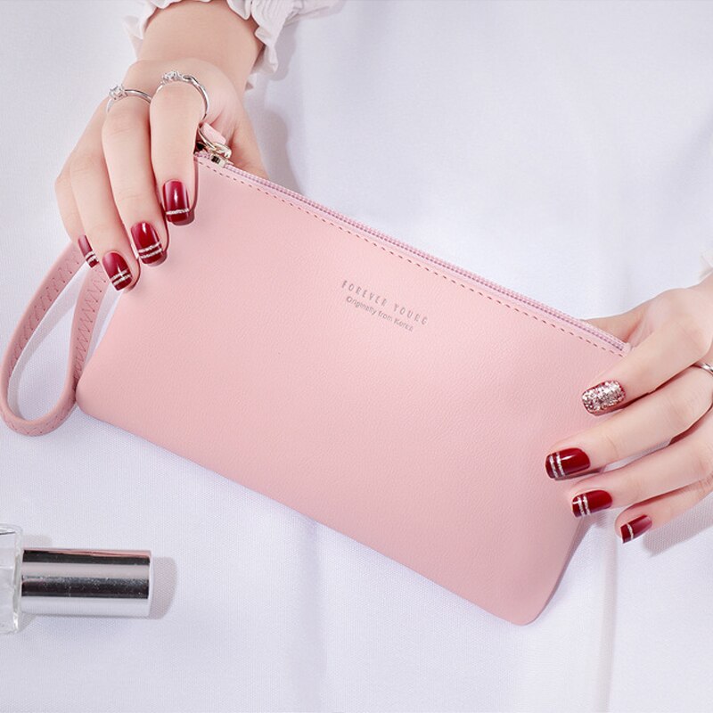 Women Wallet Long Zipper Clutch Hand Bag Mobile Phone Bag Card Holder Coin Purse Thin Wallet