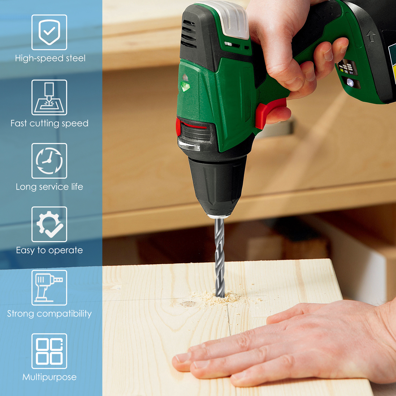 Recortadora de barril de pluma, Kit de torneado de madera, pluma de acero de alta velocidad, cabezal de corte, cortador de molino de carpintería, juego de herramientas