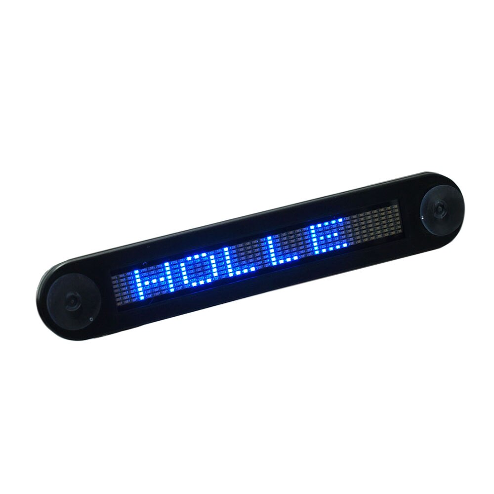 12V Car Mini Super Slim LED Programmable Message Sign Scrolling Display Board with Remote Car Styling