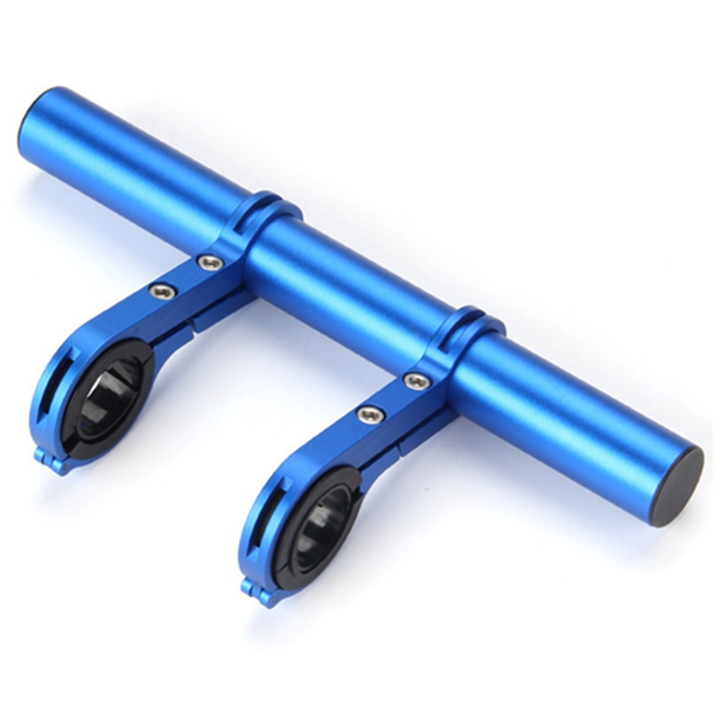 Bike Handlebar Extender,Carbon Fiber/ Aluminum Alloy Clamp Bicycle Handlebar Extension Bracket for Flashlight, GPS, Mobile Phone: blue 20cm