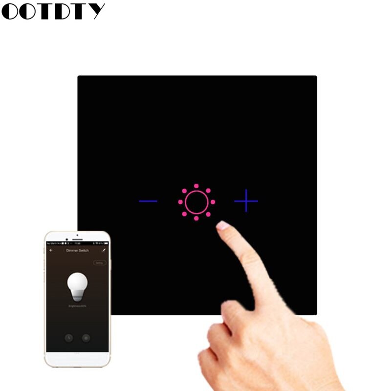 Wifi LED Smart Dimmer Light Switch EU/US Remote Control Intelligent Speaker Voice Control Timer Setting