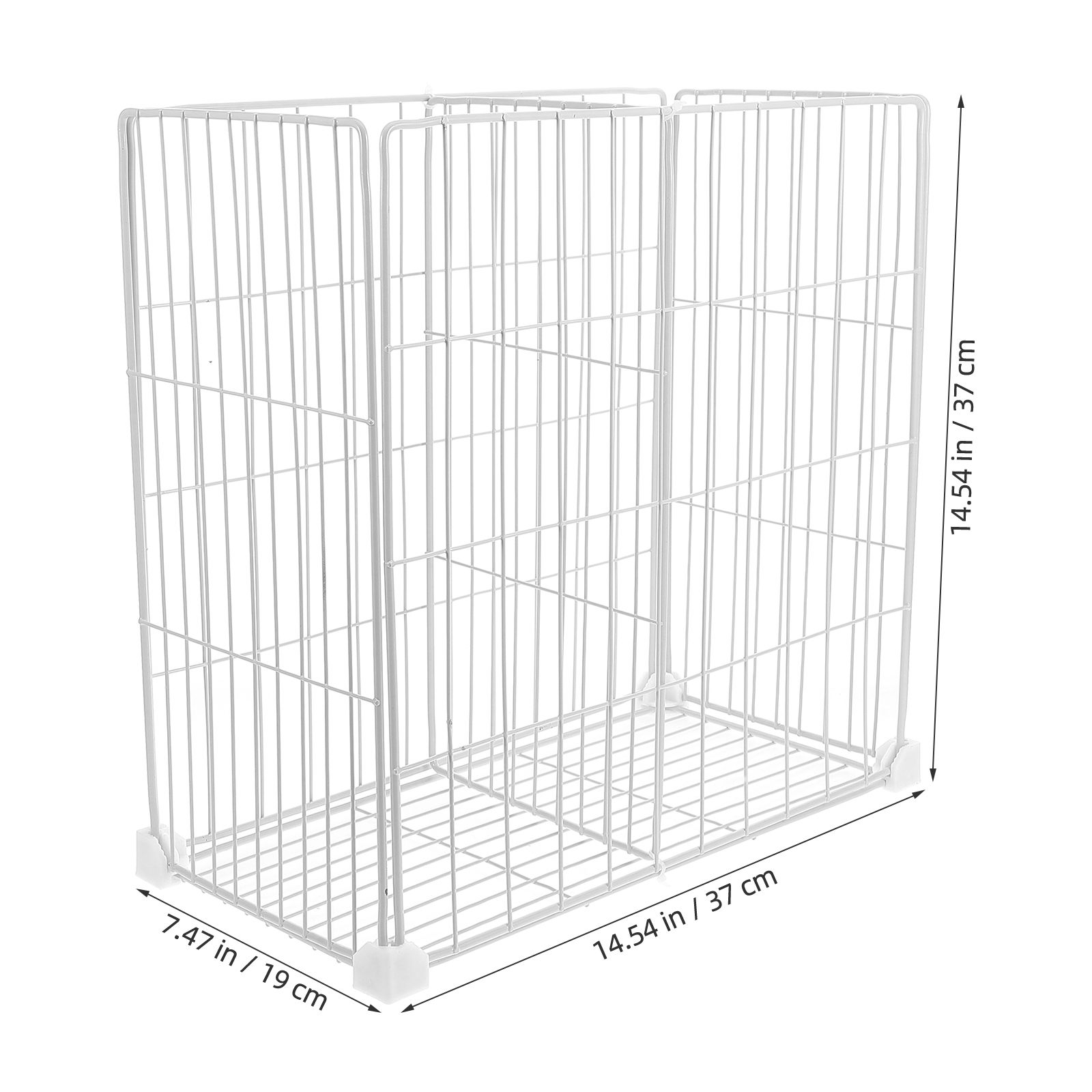 Freezer Partition Internal Storage Rack Grid Fridge Partition With Bottom Storage Basket Refrigerator Compartment For Cabinets