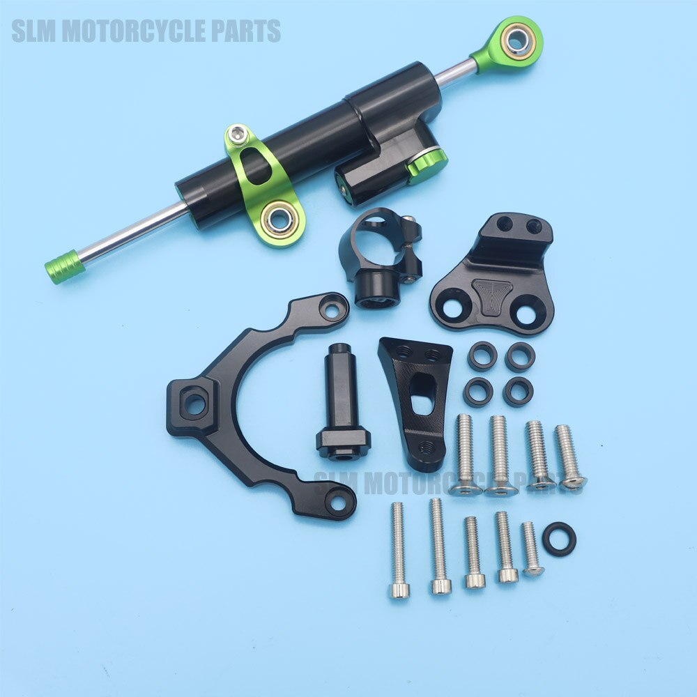 Motorcycles Adjustable Steering Stabilize Damper Bracket Kit For Kawasaki Z900: G