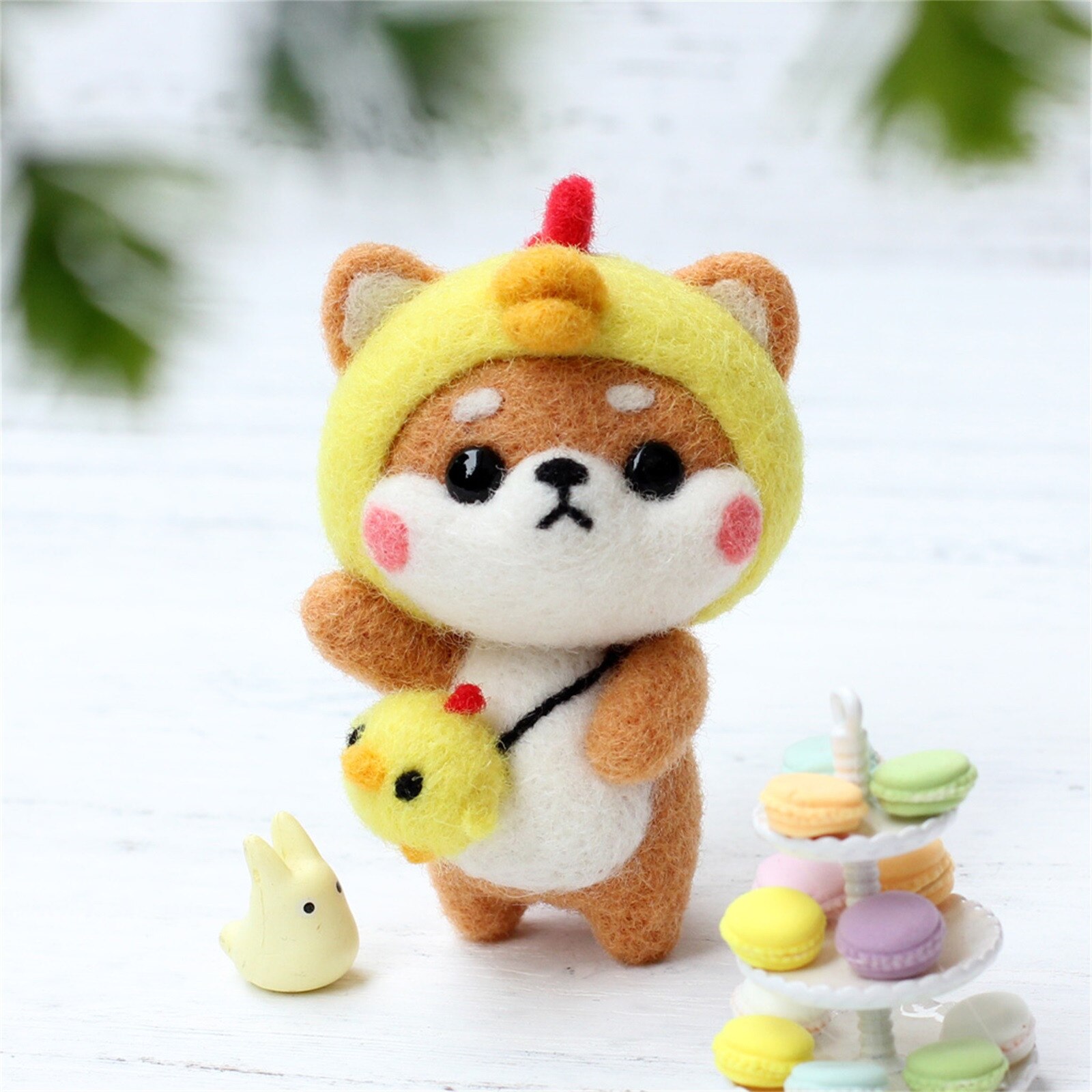 Leuke Hond Patroon Handgemaakte Diy Poke Wol Vilt Materiaal Productie Pakket Grappig Educatief Speelgoed Voor Kinderen Diy Breien Мягкие