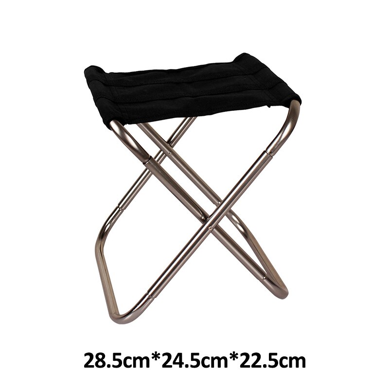 Silla Plegable Bolso Taburete Plegable Camping - Tela Oxford Y Aluminio, Portátil Para Exterior Taburete Jardín Playa Barbacoa