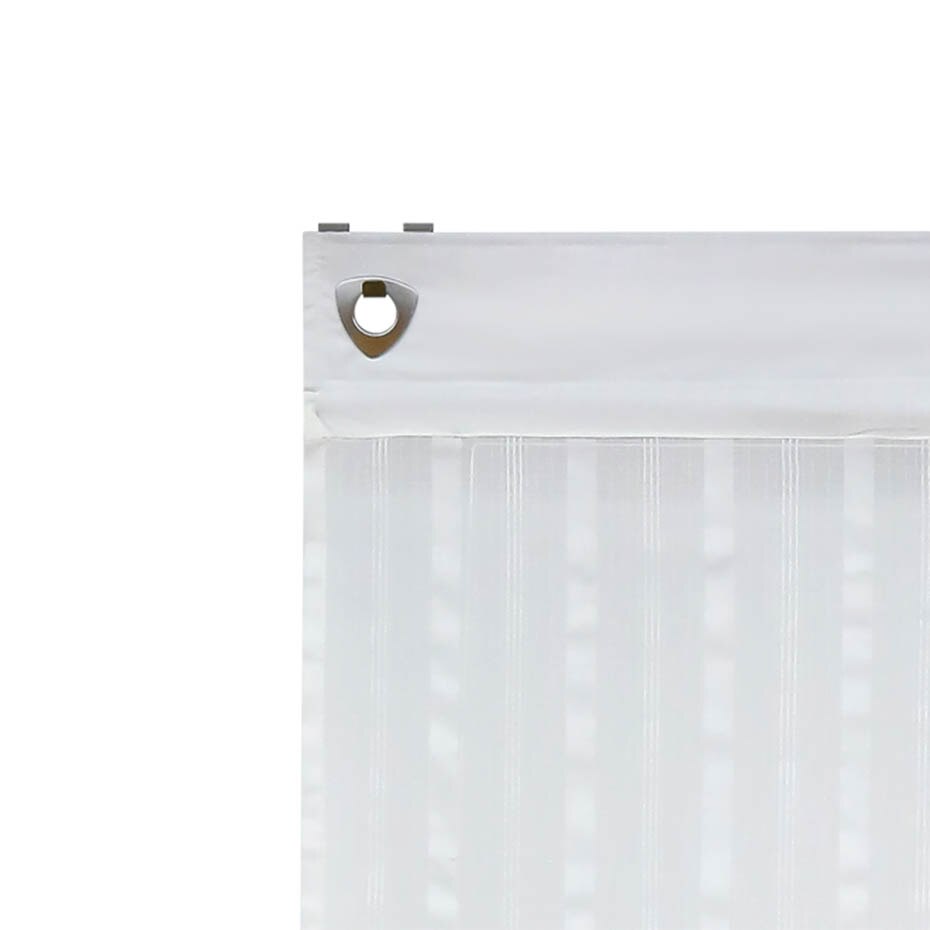 Roman Curtain Curtains For Kitchen Window U Shape Hook Stripe Decoration with Plastic Tubes