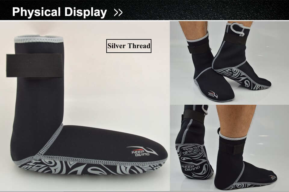 3Mm Neopreen Scuba Dive Sokken Wetsuit Materiaal Schoenen Snorkeluitrusting Winter Zwemmen Warm Duiken Sokken Scuba Snorkelen Sokken