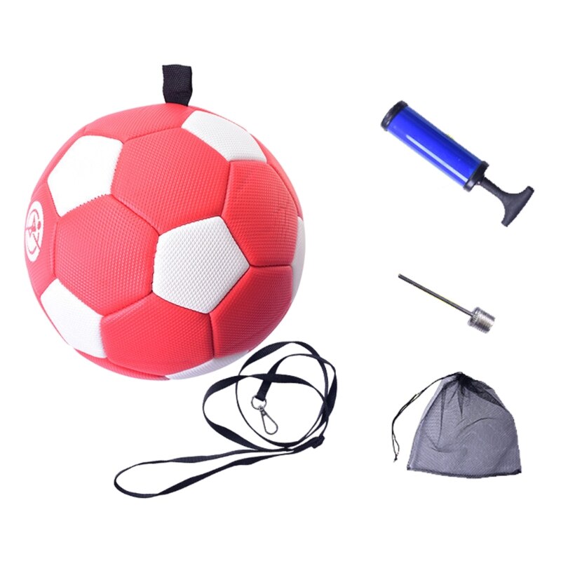 Balón de entrenamiento de fútbol N0HA, balón de fútbol inteligente juvenil con correa para malabares, Control de pie, práctica de patadas, cordón ajustable: A 3