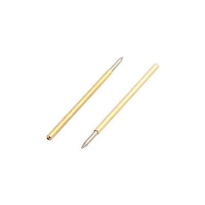 100pcs P50-B1 0.68mm Dia 15.7mm Length Metal Spring Pressure Test Probe Needle