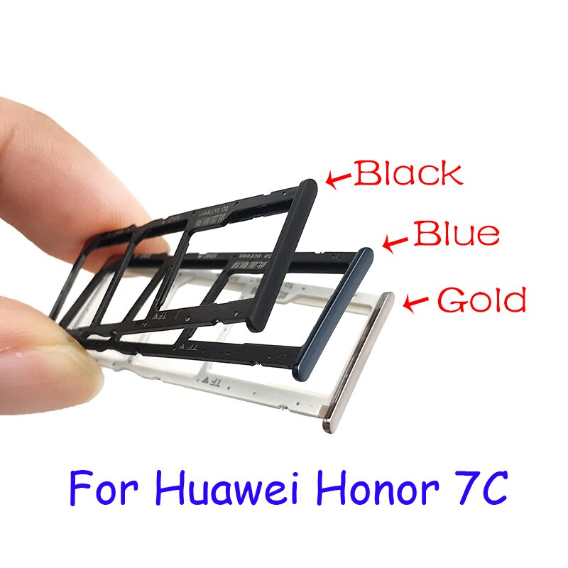 Vervangende Onderdelen Voor Huawei Honor 7A 7C P Smart SIM Card Slot Sd-kaart Lade Houder Adapter Slot